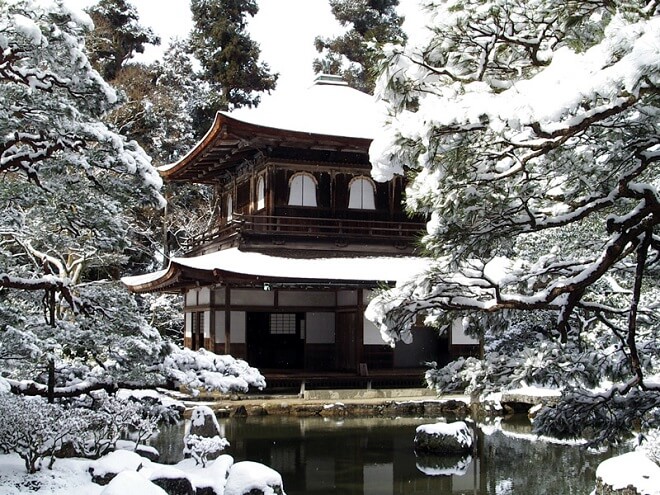 Ginkaku-ji vào mùa đông