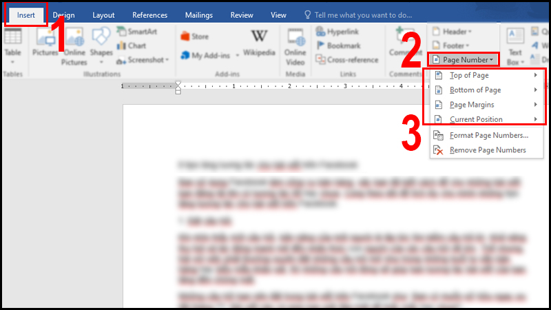 Cách Đánh dấu Trang Trong Word