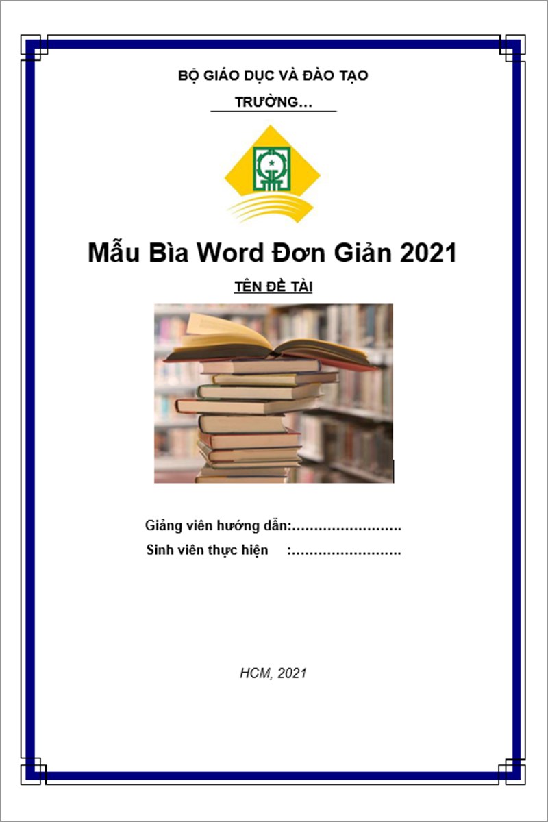 Mẫu bìa Word đơn giản đẹp 2021 số (5)