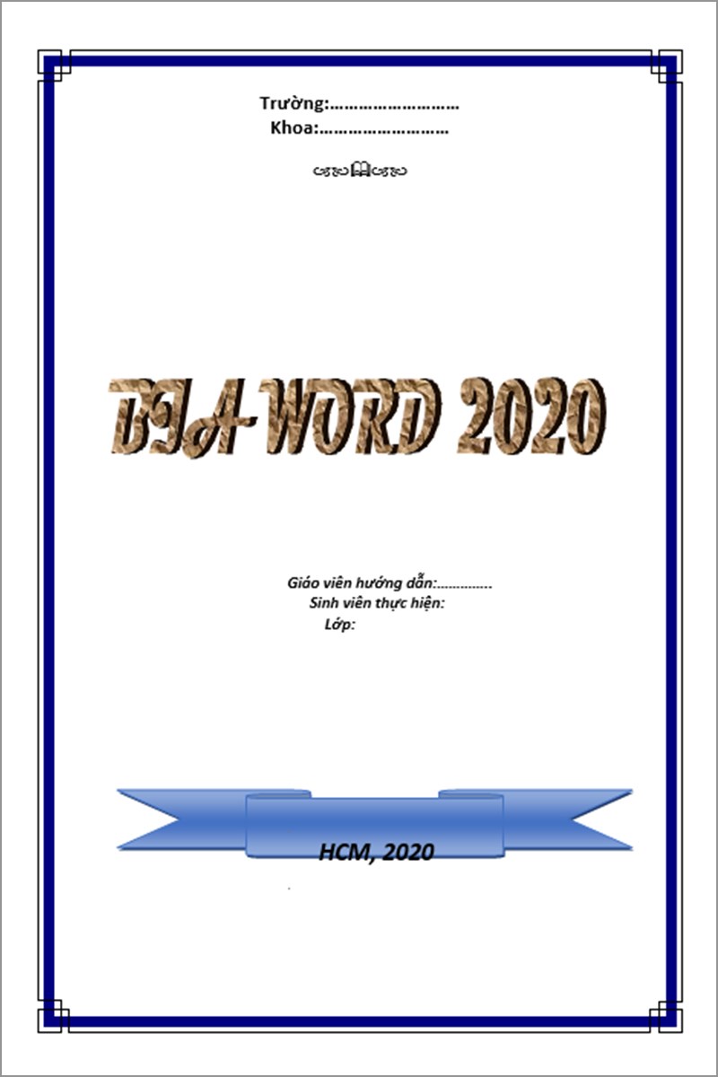 Tải mẫu bìa word 2020 đẹp số (8)