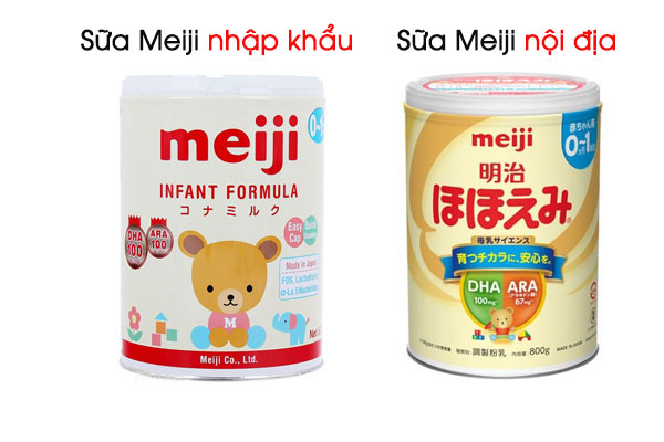 Sữa Meiji nội địa Nhật và nhập khẩu khác nhau như thế nào, nên chọn loại nào