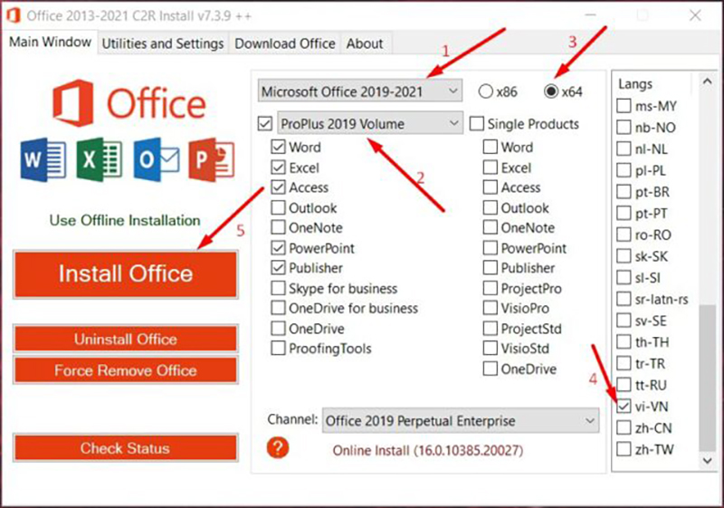 Microsoft Office 2019-2
