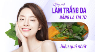Bài thuốc từ lá tía tô giúp trắng da